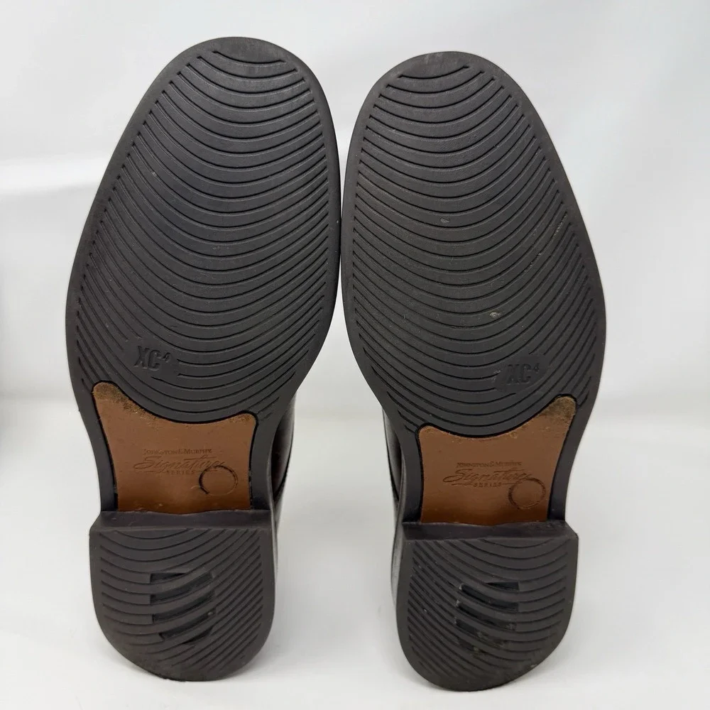Johnson & Murphy Signature Split Toe Oxford Shoes 8.5‎ M Made In Italy 15-3850
